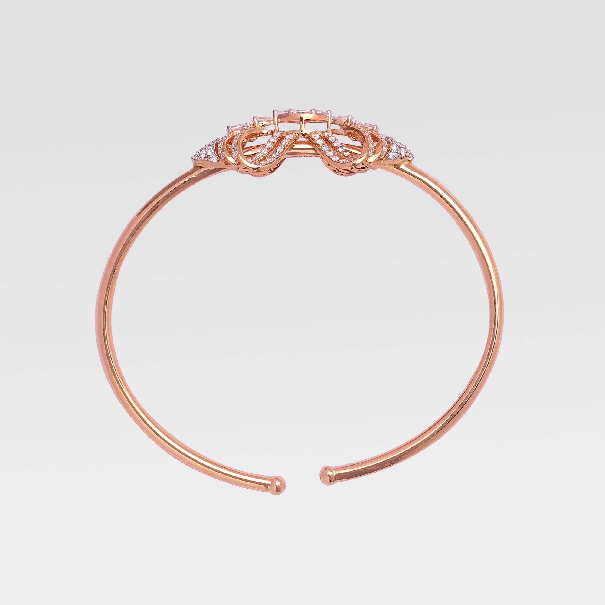 The Curved Layers Diamond Bracelet The Curved Layers Diamond Bracelet
