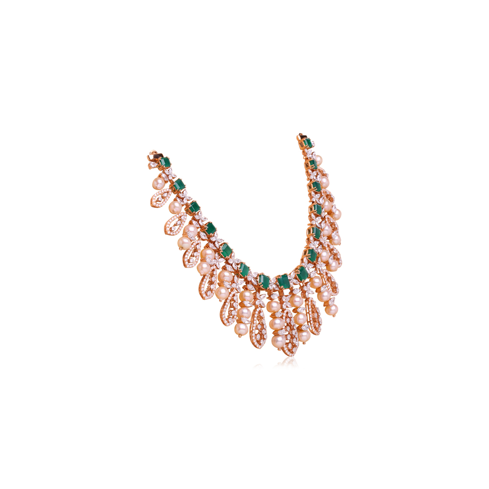 Ethereal Emerald Diamond Necklace Ethereal Emerald Diamond Necklace