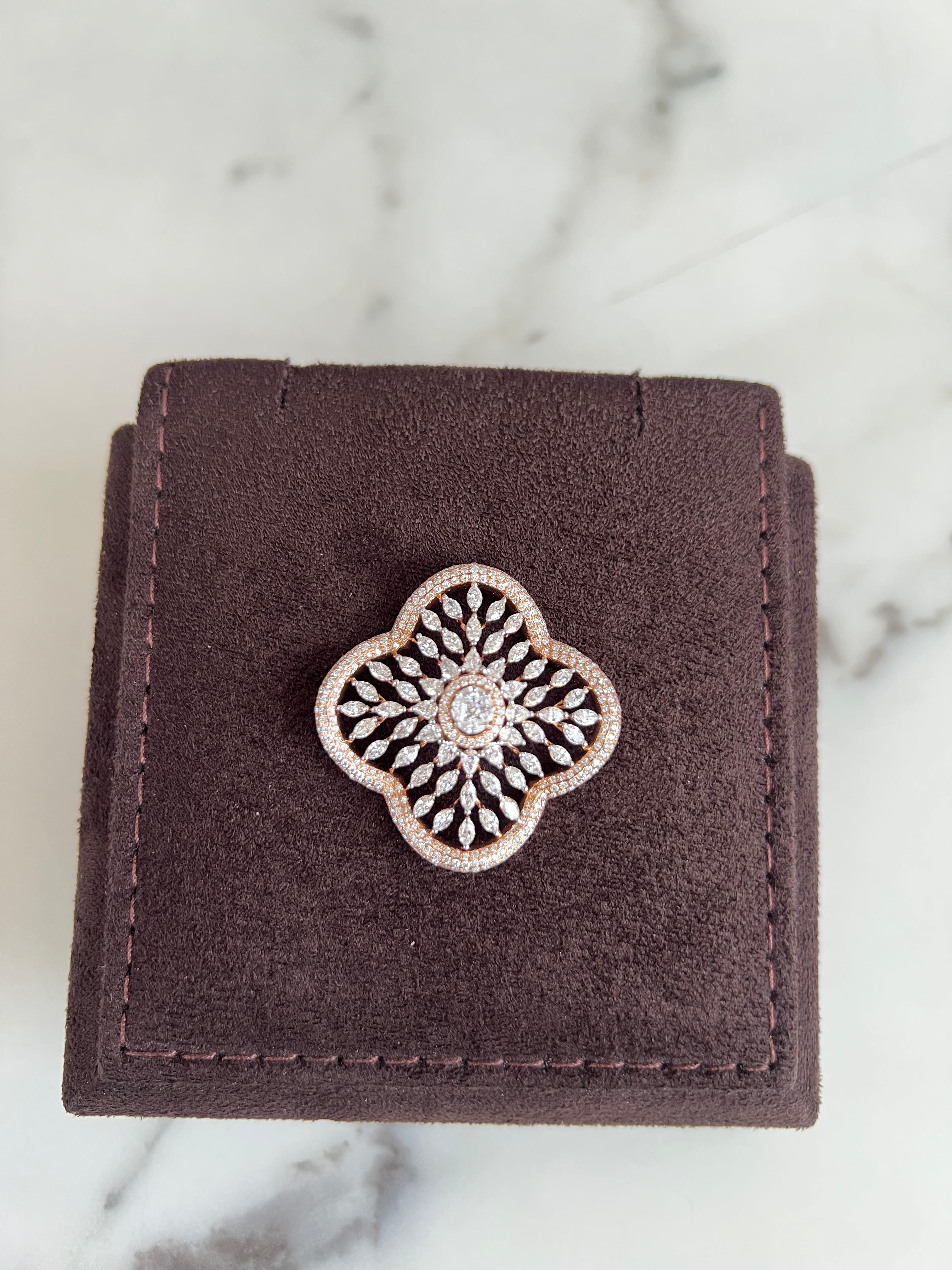 Floral Diamond Pendant