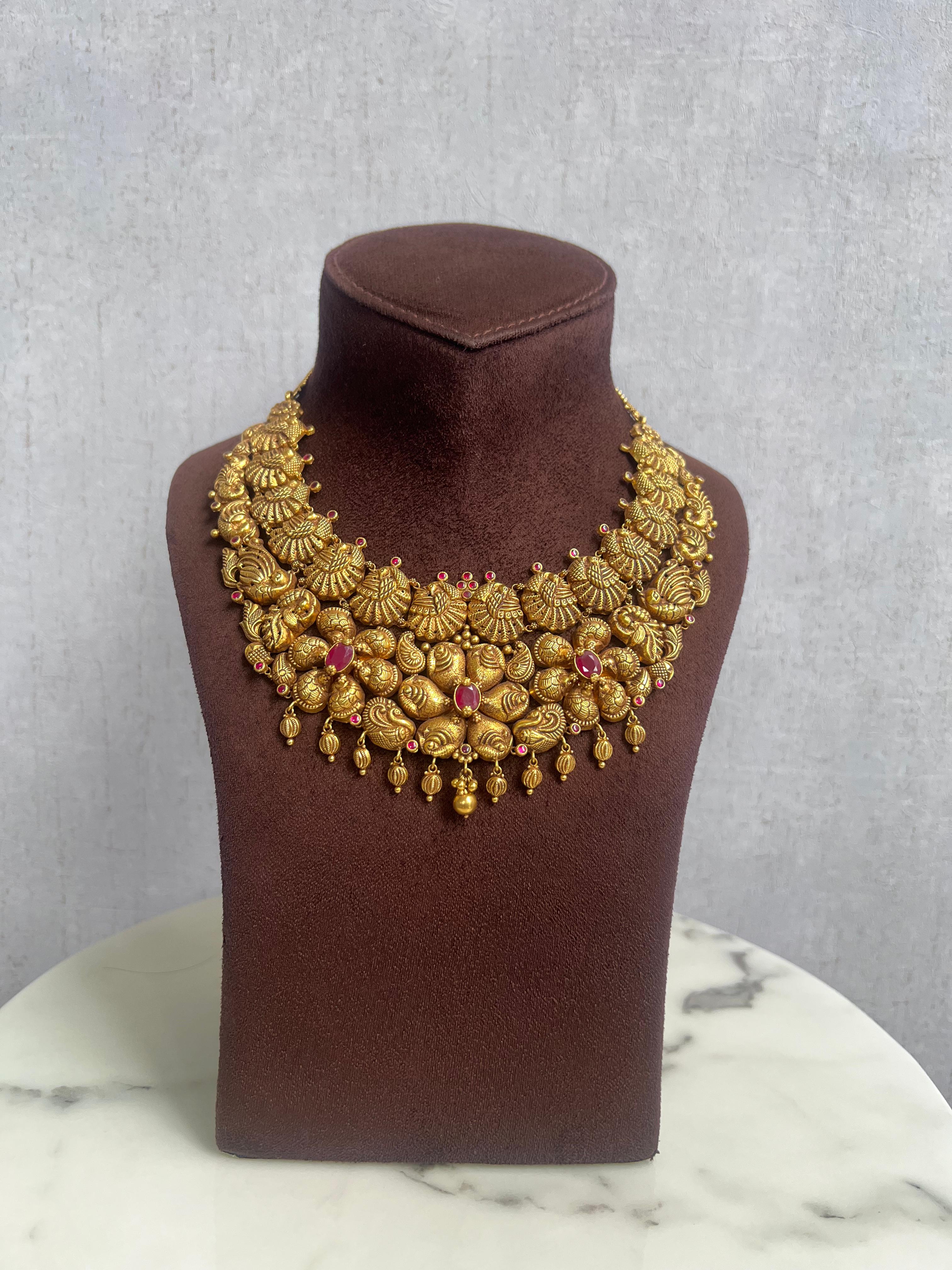 Traditional Floral Nakshi Necklace Traditional Floral Nakshi Necklace