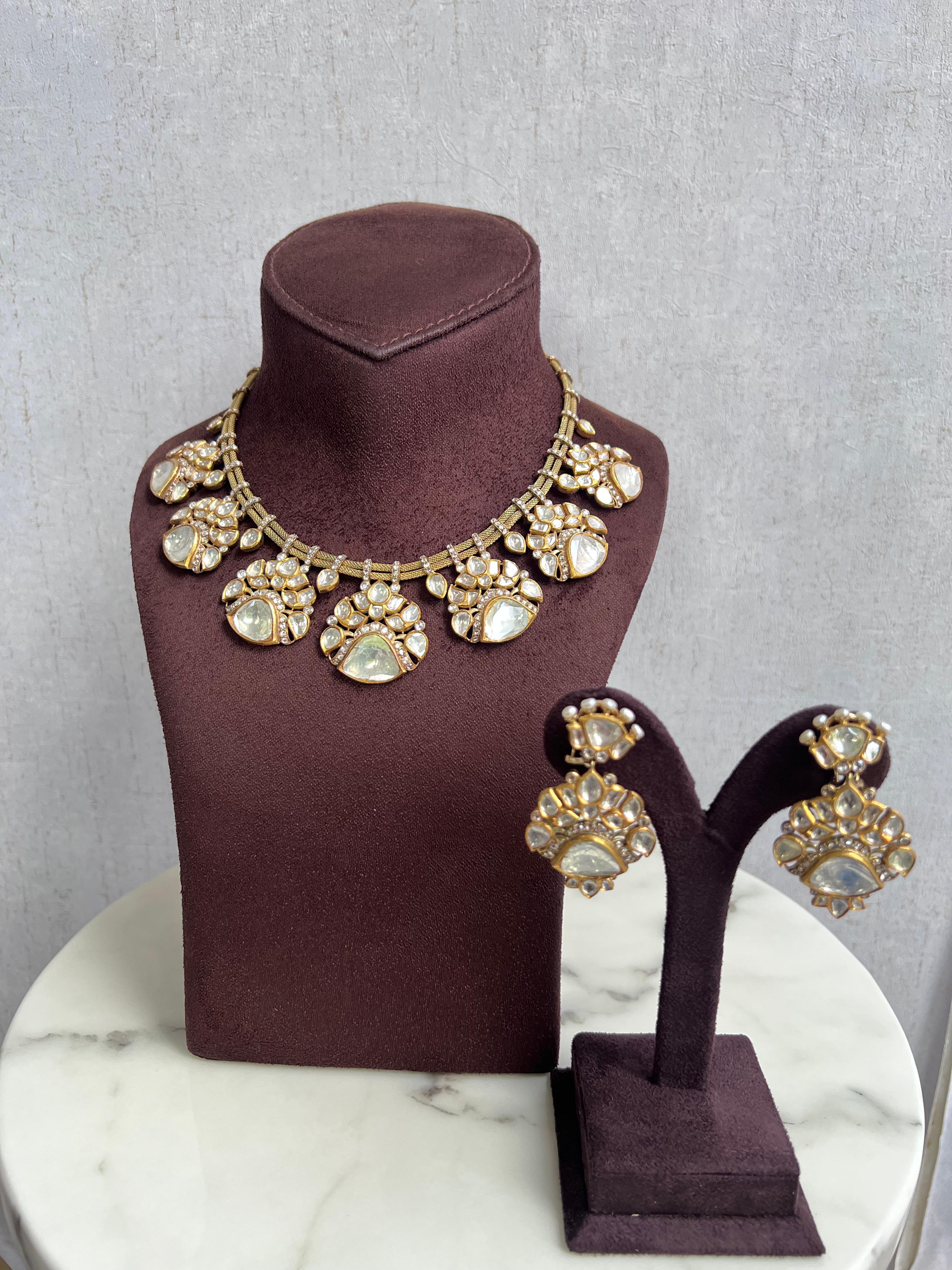 Kundan Setting Polki Necklace