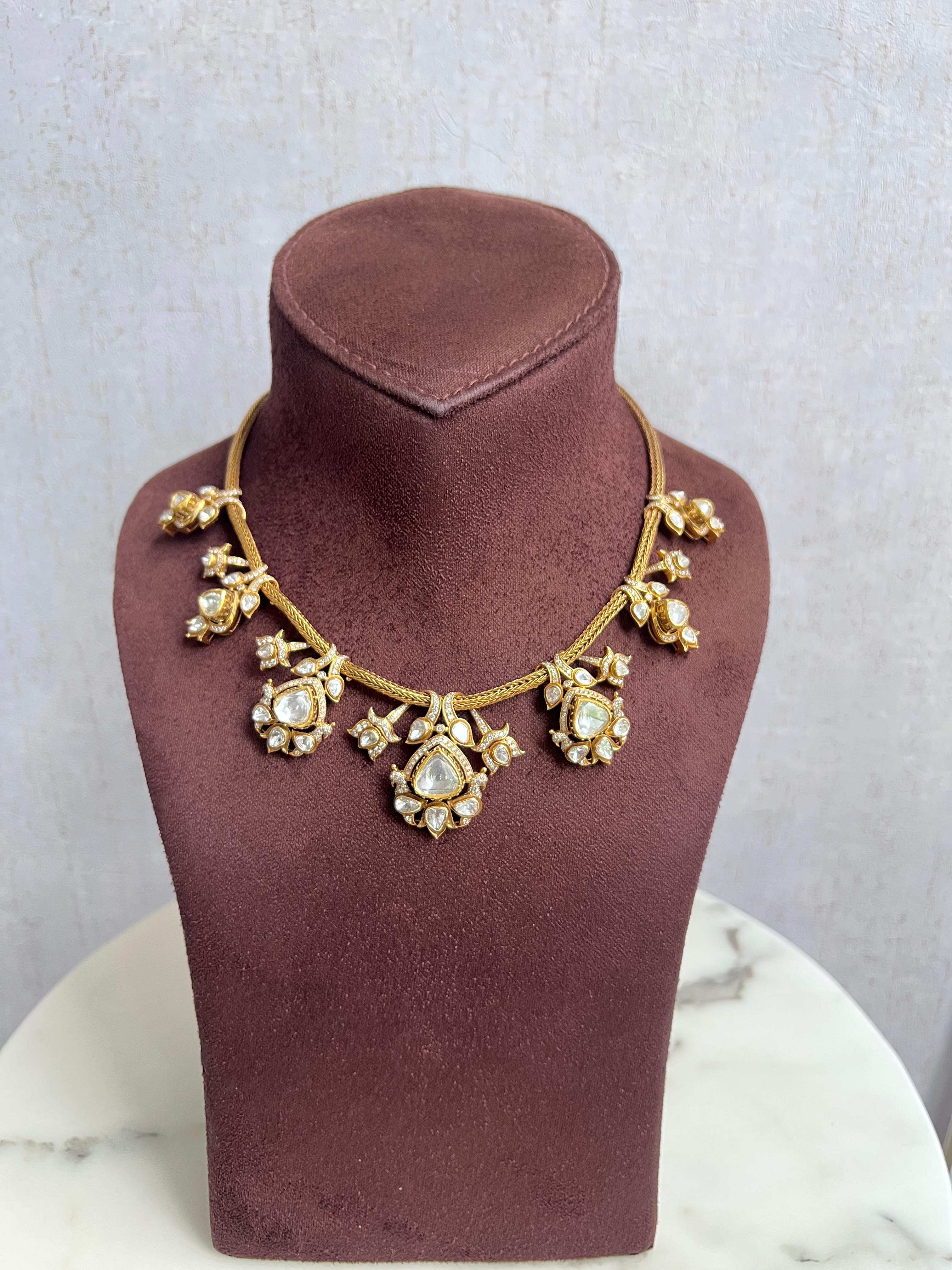 Kundan Setting Polki Necklace