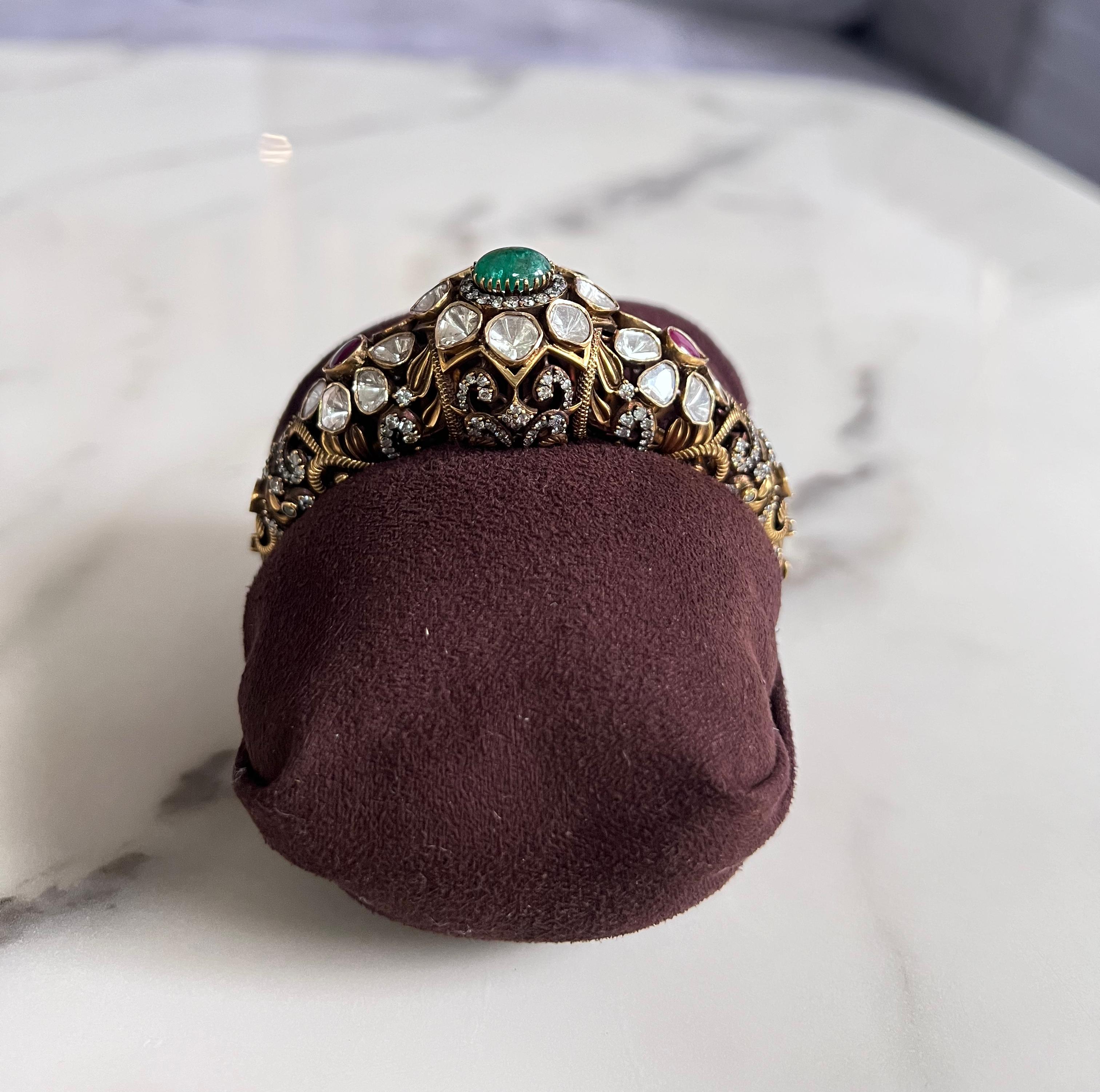 Bold Victorian Polki Kada Bold Victorian Polki Kada