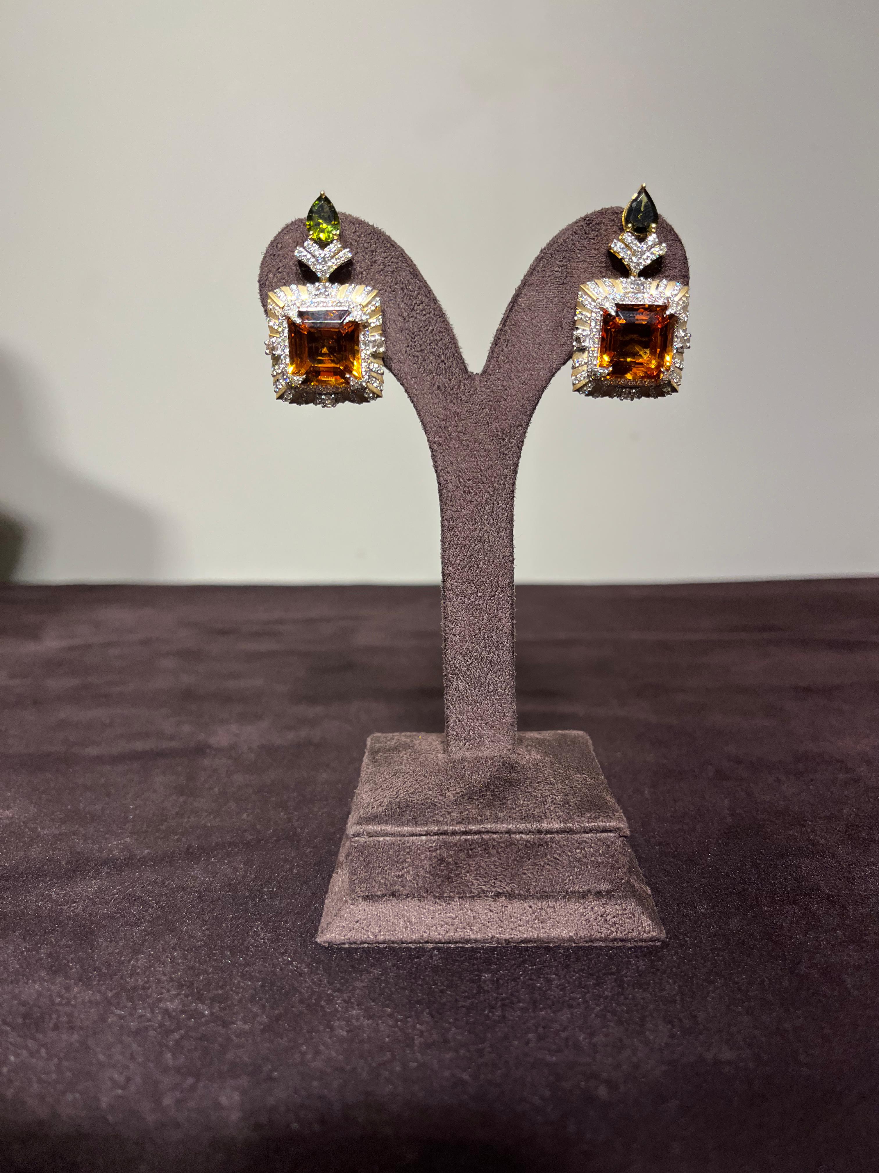 Statement Quartz Earrings